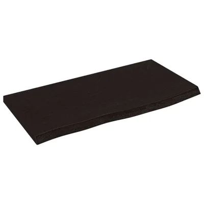 Produktbild von vidaXL Wandregal Dunkelbraun 60x30x2 cm Massivholz Eiche Behandelt
