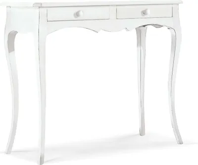 Immagine prodotto di Milani Home - consolle in legno massello 95 x 41 x 80 cm, bianco