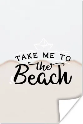 Produktbild von MuchoWow® Poster Sommer - Boot - Rosa 120x180 cm - Kunstposter
