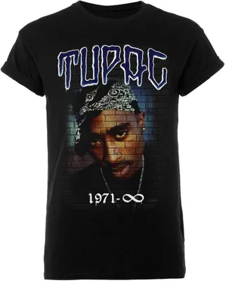 Produktbild von Tupac Shakur - "1971" T-Shirt für Herren/Damen Uni RO3217 (XL) (Schwarz)