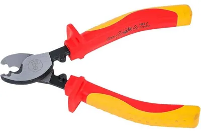 Image de Coupe-Câbles VDE 160 mm - Acier Trempé, Isolation Sécurisée - Coupe Précise et Protection Utilisateur - D-Work