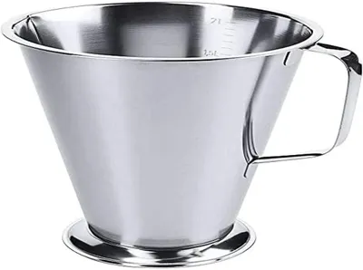 Produktbild von Messbecher mit Skalierung aus Edelstahl – 2Ltr