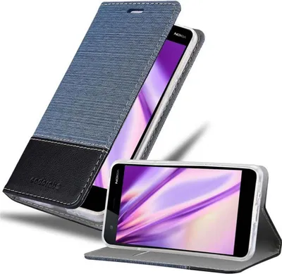 Produktbild von Cadorabo Hülle für Nokia 2 2017 Schutzhülle in Blau Handy Hülle Etui Book Case Cover