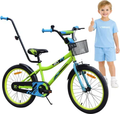 Produktbild von Kinderfahrrad - 20 Zoll - Grün - für 5-8 Jahre - mit V-Brake Bremsen- Jugendfahrrad - für Jungen
