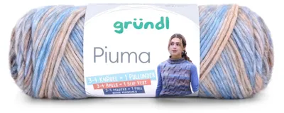 Produktbild von Gründl Wolle Piuma Baumwollmischgarn,Strickgarn mit Farbverlauf,100g-200m,NS 5-6 mm 8