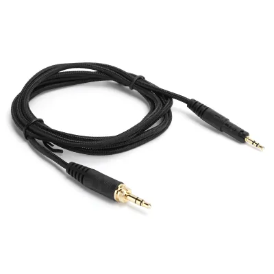 Obrázok produktu pre Audio kábel pre slúchadlá, kábel AUX pre slúchadlá, opletený audio kábel, 3,5 mm audio kábel, náhradný kábel AUX, kábel pre ATH-M50