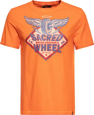 Produktbild von KING KEROSIN T-Shirt Sacred Wheel Orange M
