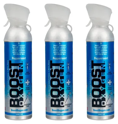 Produktbild von Zusätzlicher Sauerstoff in Dose Boost Oxygen Pfefferminze, groß, 3x9L