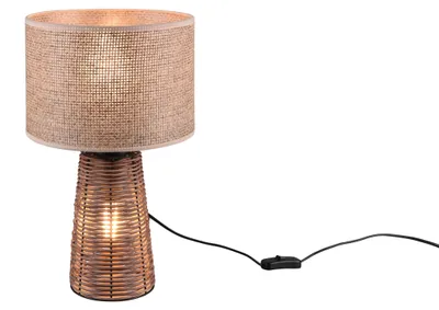 Immagine prodotto di Lampada da tavolo STRAW marrone 1xE27x40W vimini / rattan / paglia dim.: 40,5x24x24 cm IP20 RL