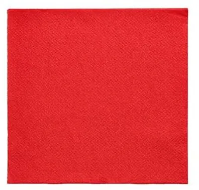 Produktbild von Servietten "DAILY Collection" 1/4-Falz 24 cm x 24 cm rot