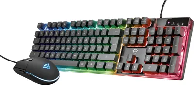 Produktbild von Trust GXT 838 Azor Gaming Tastatur & Maus Set, QWERTZ, LED