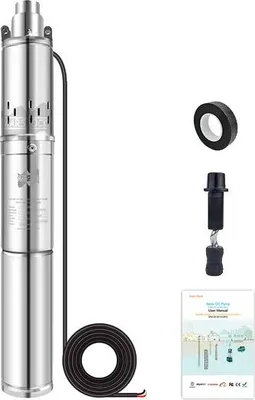 Pompe Submersible Solaire DC 24V 370W, 65m De Hauteur, Pour Puits Ou Irrigation