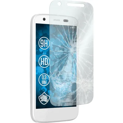 Produktbild von 3er-Pack PhoneNatic Glas-Folie klar  kompatibel mit Motorola Moto G - Panzerglas für Moto G