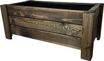 Immagine prodotto di HolzGarden Fioriera in Legno Impregnato 80x32x40 cm Colore Palissandro per Giardino Balcone Esterno 54 L FLORA