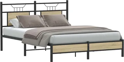 Immagine prodotto di vidaXL Struttura letto senza materasso rovere Sonoma 150x200 cm materiale a base di legno