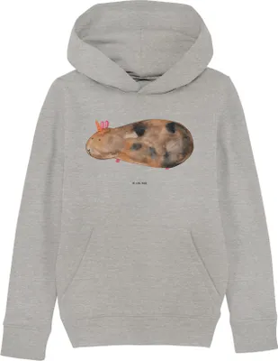 Produktbild von Mr. & Mrs. Panda Kinderpullover Einhorn Meerschweinchen 7-8 Jahre (122/128) - Heather Grey - Geschenk, Unicorn, Sweatshirt, Hoodie, Einhörner, Sweater, Kinderbekleidung