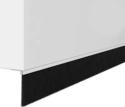 Zdjęcie produktu dla Uszczelki z szczotką do drzwi na zatrzask 12 pcs Biały 100 cm
