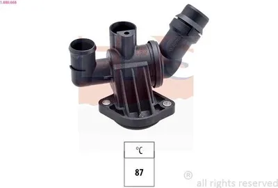 Produktbild von EPS Thermostat Kühlmittel 87°C für AUDI A6 Avant (4F5, C6) A4 Avant (8ED, B7) A6 Limousine (4F2, C6) A4 Limousine (8EC, B7) A4 Cabrio