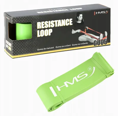 Produktbild von HMS GU05 Widerstandsband Krafttraining 30-78 kg Fitnessband Grün