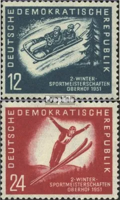 Produktbild von Briefmarken DDR 1951 Mi 280-281 (kompl.Ausg.) gestempelt Wintersportmeisterschaften der DDR