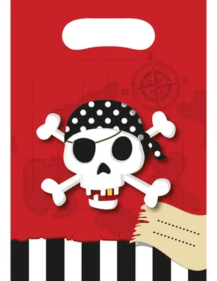 Produktbild von Pirate's Treasure Map Partytüten