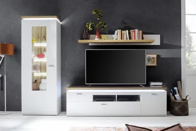 Produktbild von Wohnwand Anbauwand Schrankwand TV-Wand Mediawand Wohnzimmerwand "Chalki I"
