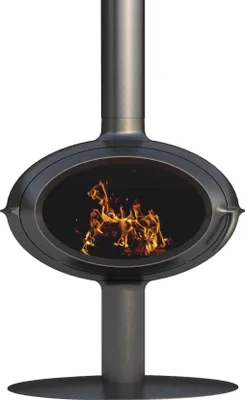 Produktbild von Invicta P648114, Freistehende Feuerstelle, Geschlossen, Brennholz, Anthrazit, Drinnen, Senkrecht