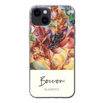 Produktbild von MuchoWow® Handyhülle Schutzhülle Hülle für iPhone 13 Kunst - Umberto Boccioni - Elasticità Silikon Softcase Handy Hülle - Karteninhaber