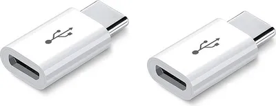 Image de INF Adaptateur double Android vers USB-C court Blanc