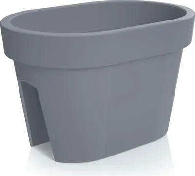 Produktbild von Prosperplast Blumentopf LOFLY RAILING Lang Grau 39,6 cm