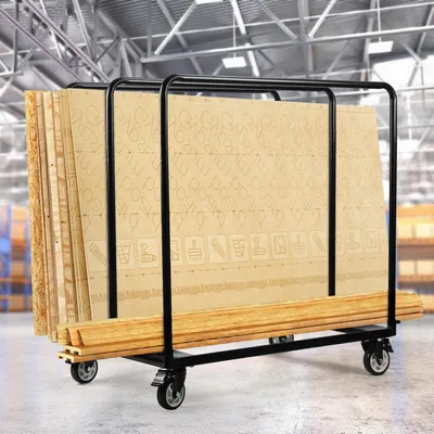 Produktbild von Jayseuw Plattenwagen Plattentransportwagen Plattentransporter mit Universalrädern Transporthilfe Plattenroller 680 kg Tragfähigkeit