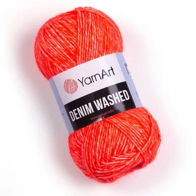 Obrázek produktu pro Yarn Art Denim Washed 913 Neon Orange Pletací příze