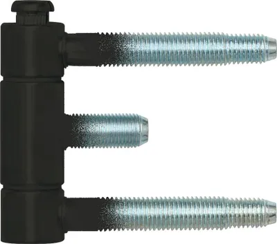 Produktbild von SFS Stahlzargenband (Türband) 3-teilig, Einbohrband 18x61mm, Stahl schwarz