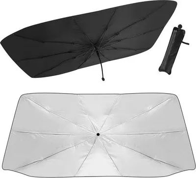 Produktbild von Famanu Sonnenschutz für die Windschutzscheibe - 140 x 80 cm - drehbar - faltbar - UV-Schutz