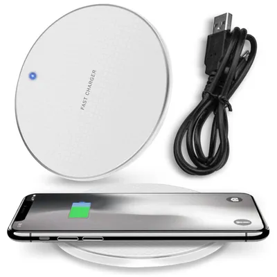 Produktbild von Qi Induktives Ladegerät 10W für Apple iPhone 13 / 12 Mini Pro Max Kabellos Weiß