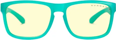Produktbild von GUNNAR Gaming- und Computerbrille | Intercept, Rahmenfarbe: Pop Emerald, Glastönung: Amber (blockiert 65 % des blauen Lichts und 100 % UV) | Blaulichtfilter | Patentierte Gläser