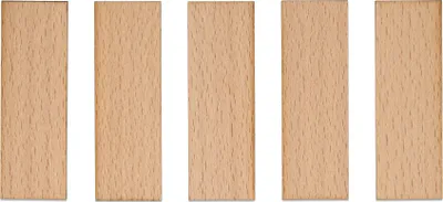 Immagine prodotto di Stoppini in legno per candele, 75 x 25 x 1 mm, 5 pezzi