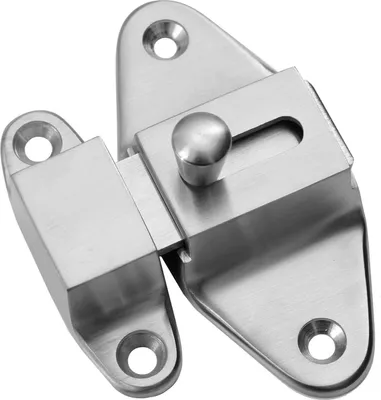Produktbild von V4A Edelstahl Schubriegel Türriegel groß Türbeschlag Toilettenriegel Türverschluss