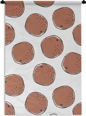 Produktbild von MuchoWow® Wandteppich Wandbehang Sommer - Kokosnüsse - Weiß 60x90 cm Tapisserie Dekoration Wandtuch - Foto-Teppich - Abwaschbar