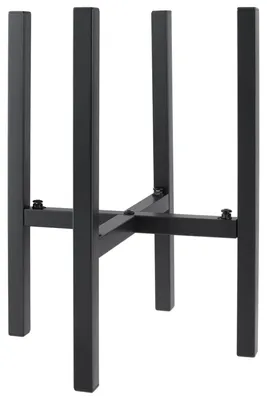 Obrázek produktu pro Černý kovový stojan na rostliny, výška 38 cm, nastavitelný stojan na květináče
