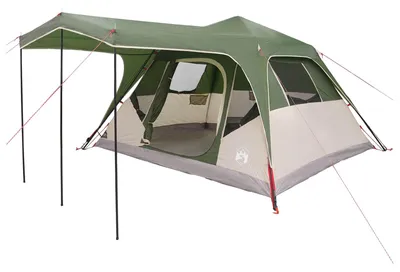 Image de Tente familiale vidaXL verte 305 x 275 x 190 cm en polyester et acier