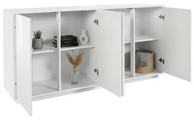 Produktbild von Kommode Virgilio, 100 % Italy, cm 180x41h86, glänzend weiß