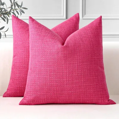 Productafbeelding van Kussensloop sets, linnen, 2 stuks, 40x40 cm, dieproze