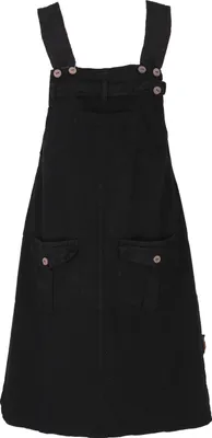 Produktbild von Latzrock, Trägerkleid, Hippierock - Schwarz, Damen, Baumwolle, Größe: XL