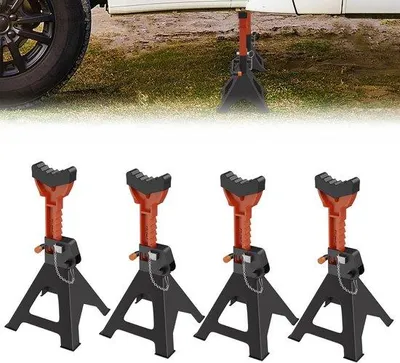 Produktbild von Famanu Assteher Set 2 Stück - Höhenverstellbar 28-42 cm, Tragfähigkeit 3 Tonnen
