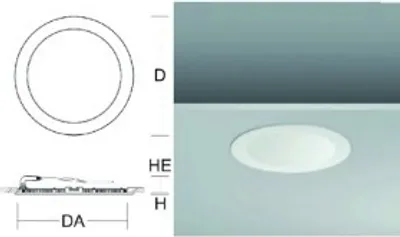 Produktbild von LED-Einbaudownlight 23W A ToledoFlat