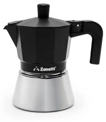 Obrázek produktu pro Zanetti – konvice na mokka, příslušenství k kávovarům, řada Star Induction, tři šálky, klasický espresso, Belgie