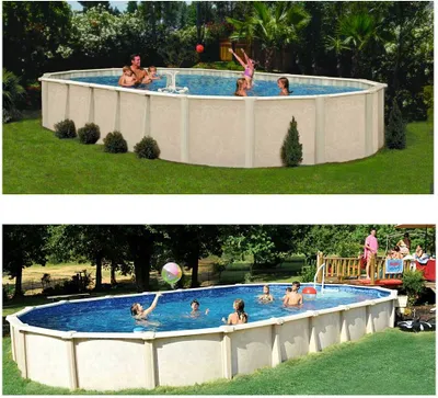 Produktbild von Pool Sunlake 8,50 x 4,90 m, Tiefe 1,32 m (Set 8m3) Wasserinh. ca 39 m³