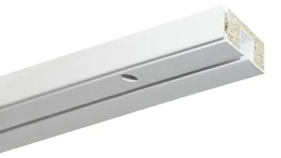 Zdjęcie produktu dla Szyna karniszowa GE1 z profilem do mocowania paneli biała 1-torowa 120 cm