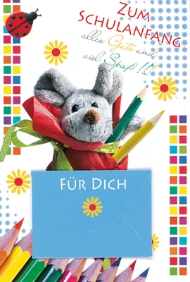 Produktbild von Schulanfang - Geldkarte - Glückwunschkarte im Format 11,5 x 17 cm